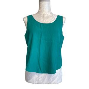 Vintage 70s Womens Turquoise Shirt Sleeveless Scoop Neck American Southwest